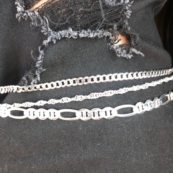SS FIGARUCCI STERLING SILVER 22 INCH CHAIN - Picture 4 of 8